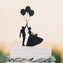 Balloons Bride Groom Mr & Mrs Love Wedding Cake Flags Marry Me Cake Topper For Wedding Anniversary Party Cake Decor 2024 - buy cheap