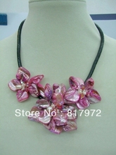 Cadena colgante de pechera con tres flores, colgante de cuerda gruesa hecha a mano 2024 - compra barato