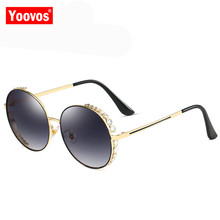 Yoovos 2021 Luxury  Sunglasses Women Ocean Lens Mirror Classic Retro Metal Goggle Party Fashion Lunette De Soleil Femme UV400 2024 - buy cheap