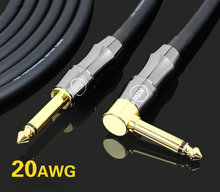 NEW 6.35MM TS TO 6.35MM TS MALE TO MALE CABLE AUDIO CABLE AUDIO WIRE FOR GUITAR MIXER AMPLIFIER 071001 2024 - buy cheap