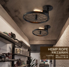 Lâmpada de teto de led multicolorida industrial, lâmpada de teto retrô para casa, restaurante, café, bar 2024 - compre barato