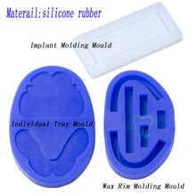 Dental silicone rubber wax rim slim long shape bite block individual tray implant molding mould 2024 - buy cheap