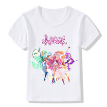 Camiseta LoliRock para niños y niñas, ropa divertida de Anime, Tops geniales, ooo5142 2024 - compra barato