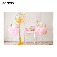 Andoer Photo Backdrops 2.1 * 1.5m/7 * 5ft  Backdrop Cake Balloon Photography Background Baby Kids Photo Studio Pros 2024 - buy cheap