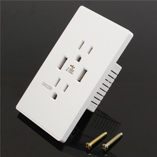 High Speed Wall Socket US Plug Dual USB Port Charger Wall Outlet Resistant AC Socket Plate Panel 2024 - buy cheap