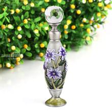 Botella vacía de Metal con Perfume para decoración de boda, frasco de Metal con flor rellenable, para regalo, 7ml 2024 - compra barato