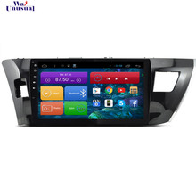 WANUSUAL 10.2 Inch Quad Core 16G Android 6.0 GPS Navigation for Toyota Corolla 2014 With Bluetooth 3G Wifi Mirror Link 1024*600 2024 - buy cheap