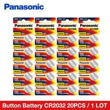 Panasonic 20PCS/LOT cr2032 Button Cell Batteries 3v Lithium Battery For Watch Car Calculator Coin Battery cr 2032 2024 - buy cheap