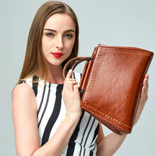 Foxtail & lily bolsa de mão de couro legítimo feminina, bolsa de ombro com alça, designer vintage de marca de luxo 2024 - compre barato