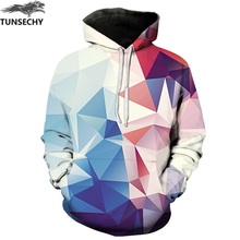 TUNSECHY Men/Women Hoodies With Hat Hoody Print Color Blocks Autumn Winter 3D Sweatshirts Hooded Hood Tops Wholesale and retail 2024 - buy cheap