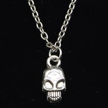 20pcs New Fashion Necklace 15x7mm skeleton head skull Pendants Short Long Women Men Colar Gift Jewelry Choker 2024 - buy cheap