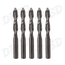 5pcs 4mm Dia Carbide CNC Router Bits 22mm End Mills Ball Nose Spiral Cutters 2024 - buy cheap