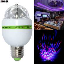 KZKRSR AC85-265V Mini E27 3W Colorful Auto Rotating RGB LED Bulb Stage Light Party Disco Lamp for home decoration lighting lamp 2024 - buy cheap