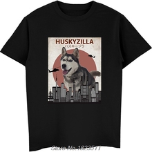 Hot Sale Fashion Huskyzilla Funny Siberian Husky T-Shirt | Dog Lovers Gift Tshirt Men Funny Tees Tops Harajuku Streetwear 2024 - buy cheap