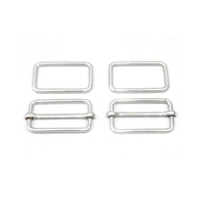 1 Inch (25mm) Silver Strap Adjusters and 1 Inch Rectangle Rings 2024 - buy cheap