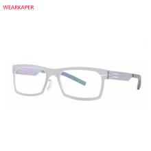 WEARKAPER Glasses Frames IC Germany Unique No screw Design Eyeglasses Frames Ultra Light Ultra thin Men Myopia Spectacle Frame 2024 - buy cheap