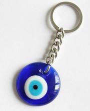 30mm Turkish Blue Evil Eye Nazar Glass Charms Pendant Key Chain Protection Key Ring Jewelry Gift 20 Pcs 2024 - buy cheap