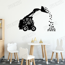 Excavator And Sand Removable Wall Stickers for Farm Home Living Room Art Decoration Vinyl Waterproof Decals Kids Room L775 2024 - buy cheap