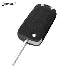 KEYYOU Replacement Modified Flip Folding Remote Key Shell For Vauxhall Opel Astra Vectra Zafira 3 Button Fob Key Case HU100 2024 - buy cheap
