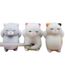 3 шт. милые мягкие игрушки Mochi Cat Squeeze Healing Fun Kawaii для детей, игрушки из искусственной Галактики, милые подарочные игрушки, рельефный питчер для снятия стресса 2024 - купить недорого