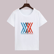 2018 Hot Anime DARLING in the FRANXX T-shirt Print Short Sleeve Tops Zero Two Fashion Fancy Tees Unisex Summer t shirts 2024 - buy cheap