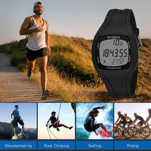 Мужские спортивные часы SYNOKE, водонепроницаемые цифровые часы с шагомером и часами для фитнеса, G50 2024 - купить недорого