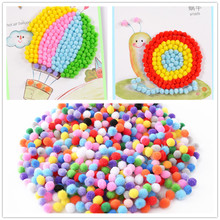 500Pcs x 10mm PomPoms Ball 200Pcs x1.5cm Soft Round Fluffy Pom Poms Ball for Kids DIY Handmade Craft Decoration 2024 - buy cheap