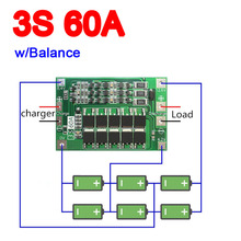 3S 60A BMS Balance Board 11.1V 12.6V 18650 Li-Ion Lithium Battery Protection Board FOR Start Electric drill tool 2024 - buy cheap