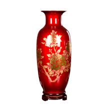 Chinese-style Crystal Glaze Ceramic Vase Porcelain Vases For Artificial Flower Decoration Vases 2024 - buy cheap