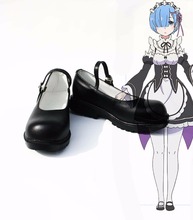 Botas de anime para cosplay zero kara hadimeru isekai seikatsu rem ram, feitas sob encomenda 2024 - compre barato