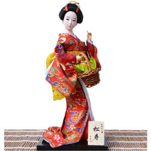 Figuritas hechas a mano de 30cm, bonitas muñecas japonesas de seda Geisha, decoración para el hogar, regalos creativos, decoración vintage para el hogar 2024 - compra barato