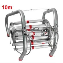 New 10m Folding Soft Ladder Fire Rescue Equipment Escape Ladder Life-saving Ladder Aluminum Alloy Wire Rope Ladder for Climbing 2024 - buy cheap