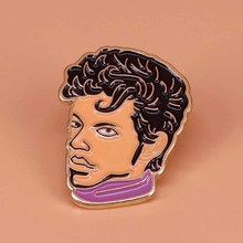 Broche esmaltado de príncipe, broche musical, joias de rock and roll para homens e mulheres, camisetas, acessórios, presentes de fãs 2024 - compre barato