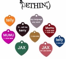 All kinds of pet free Customized engraving text on pet id tags dog id tag aluminum free engraving pet identify 8 colors supply 2024 - buy cheap