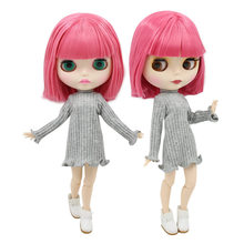 ICY DBS Blyth Doll 1/6 bjd toy joint body white skin matte face short pink hair kawaii doll 30cm anime 2024 - buy cheap