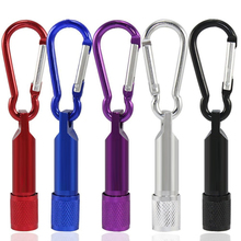 10pcs/lot Mini Torch LED Flashlight Emergency Night Light Camping Carabiner Mountaineering Buckle Torch Clip Keychain Light 2024 - buy cheap