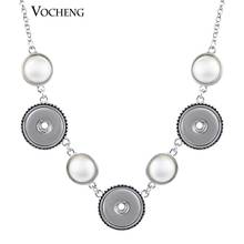 Vocheng шармы-кнопки с имитацией жемчуга ожерелье 18 мм взаимозаменяемые ювелирные изделия NN-297 Бесплатная доставка 2024 - купить недорого