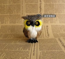 mini simulation owl toy lifelike small owl doll about 9x8x6cm 2024 - buy cheap