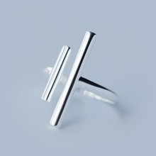 Oly2u минималистский двойной бар одна линия кольцо личности кольца для суставов палец модный дизайн женские аксессуары для пальцев bagues Femme 2024 - купить недорого