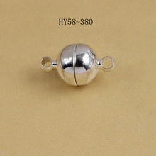 free shipping 10pcs 58-380 strong magnetic clasp   6mm  silver -plated DIY jewelry finding 2024 - buy cheap