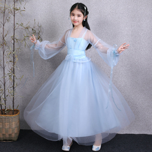 Vestido de hada Tang Dynasty Hanfu para niñas, disfraz chino tradicional antiguo de princesa clásica, ropa de baile para niños 2024 - compra barato