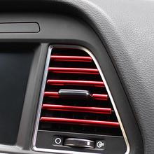 Universal 10Pcs Car Auto Air Outlet Vent Interior Decorative Stickers Decals Strip Accessory car accessories interior 2024 - buy cheap