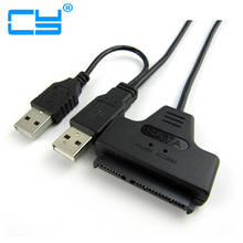 Адаптер для кабеля USB 2,0 в SATA 7 + 15 Pin 22-2,5 дюйма 2024 - купить недорого