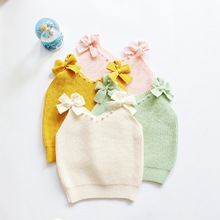 Baby Girl Clothes 2019 Spring Autumn New Kids Girls Casual Vests Kids Knitting Cardigan Waistcoat Baby Girl Pearls Cute Sweaters 2024 - buy cheap