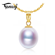 FENASY-collar y colgante de perlas de oro de 18K y 18k para amantes 2024 - compra barato