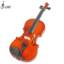 Slade-violín 4/4 de tamaño completo, violín acústico Natural, con funda y Arco y colofonia para principiantes 2024 - compra barato