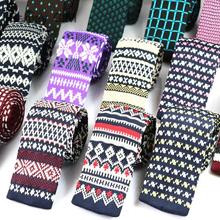 Mens Knit ties New Casual Skinny Knit Neckties For Wedding Evening Party Gravata Slim Tie for Man Knitted Neck Tie 2024 - buy cheap
