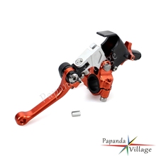 Papanda Motorcycle Orange 7/8" Adjustable Folding Clutch Lever for Kawasaki KX65 80 85 100 125 250 500 Suzuki RM 65 85 100 2024 - buy cheap