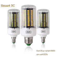 E27 E14 LED Corn Bulb High Bright LED Bulb 30W 25W 20W 15W 12W 7W LED Corn Light SMD 5736 No Flicker Chandelier Light 85-265V 2024 - buy cheap