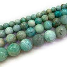 6-12mm Natural Green Amazonite Stone Beads Round DIY Loose Beads For Jewelry Making beads Accessories 15'' Women Gift 2024 - buy cheap